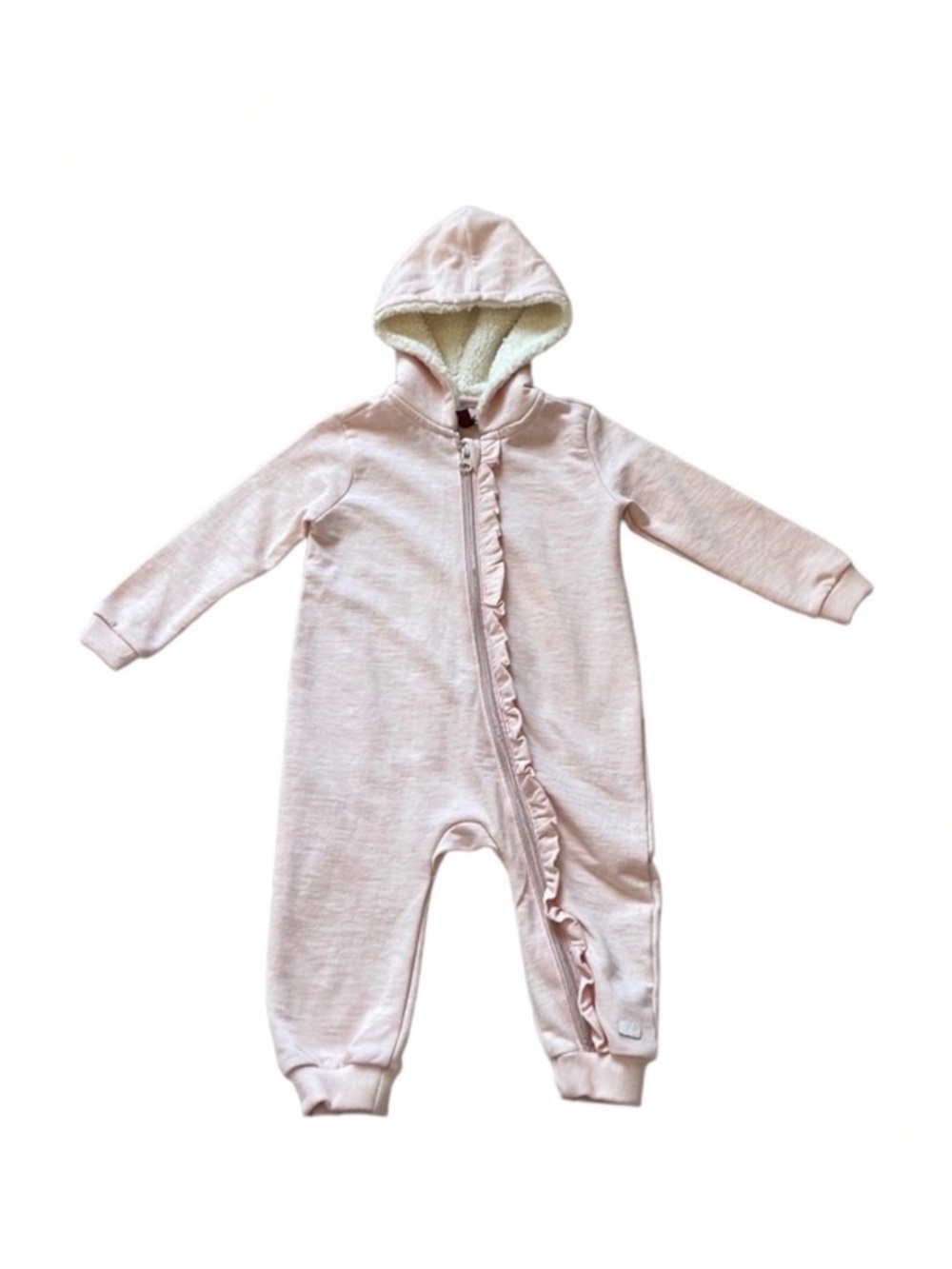 7 for all Mankind pink baby winter onesie